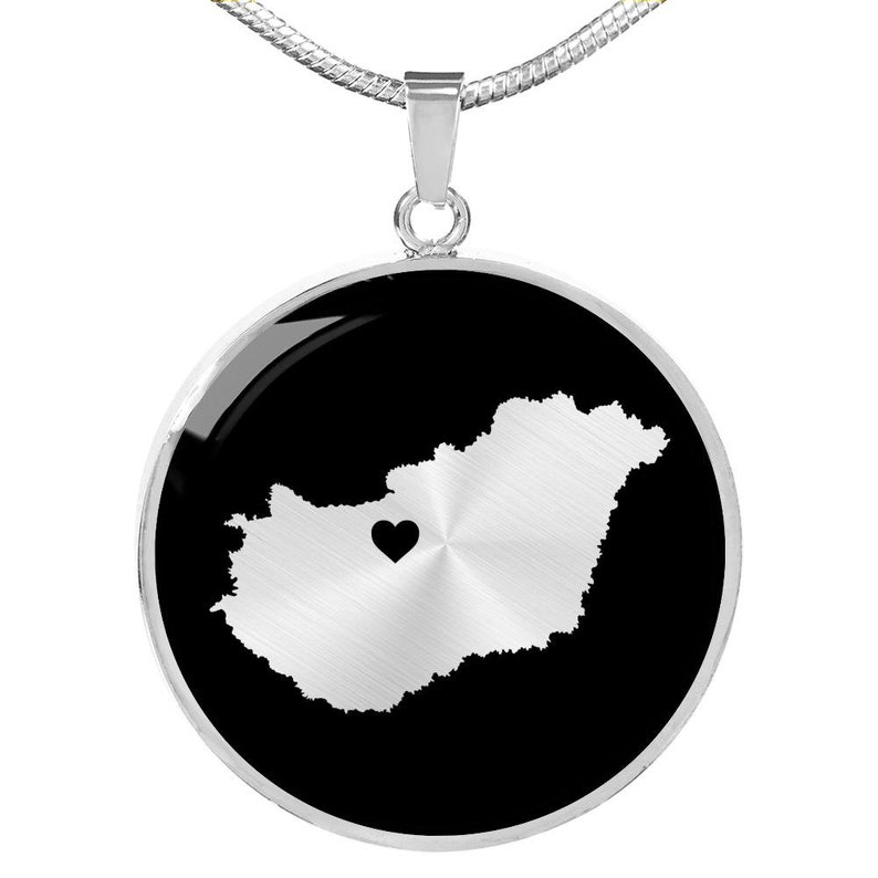 country necklace Hungary jewelry Hungary charm Hungary pendant Hungary gift Hungary necklace