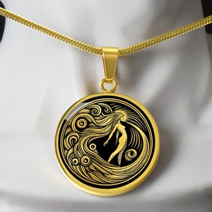 Danu Necklace, Danu pendant, Irish Goddess, Danu Mother Goddess , Witch jewelry, Pagan Necklace, Celtic goddess, Celtic Mythology Gift