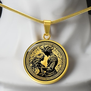 Hades & Persephone Necklace, King and Queen of the Underworld, Valentine&#39;s Gift For Her, Greek Mythology Gift, Romantic Gift, Dark Romance