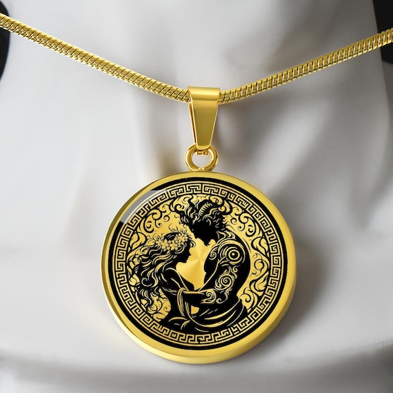 Hades & Persephone Necklace, King and Queen of the Underworld, Valentine's Gift For Her, Greek Mythology Gift, Romantic Gift, Dark Romance