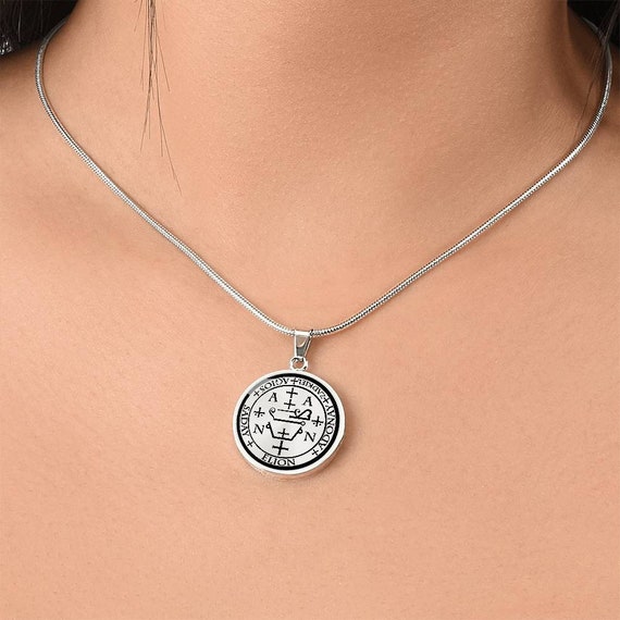 Sigil of Archangel Zadkiel Necklace, Mercy of God, Seal of Sigil of Archangel Zadkiel Necklace, Mercy of God, Seal of