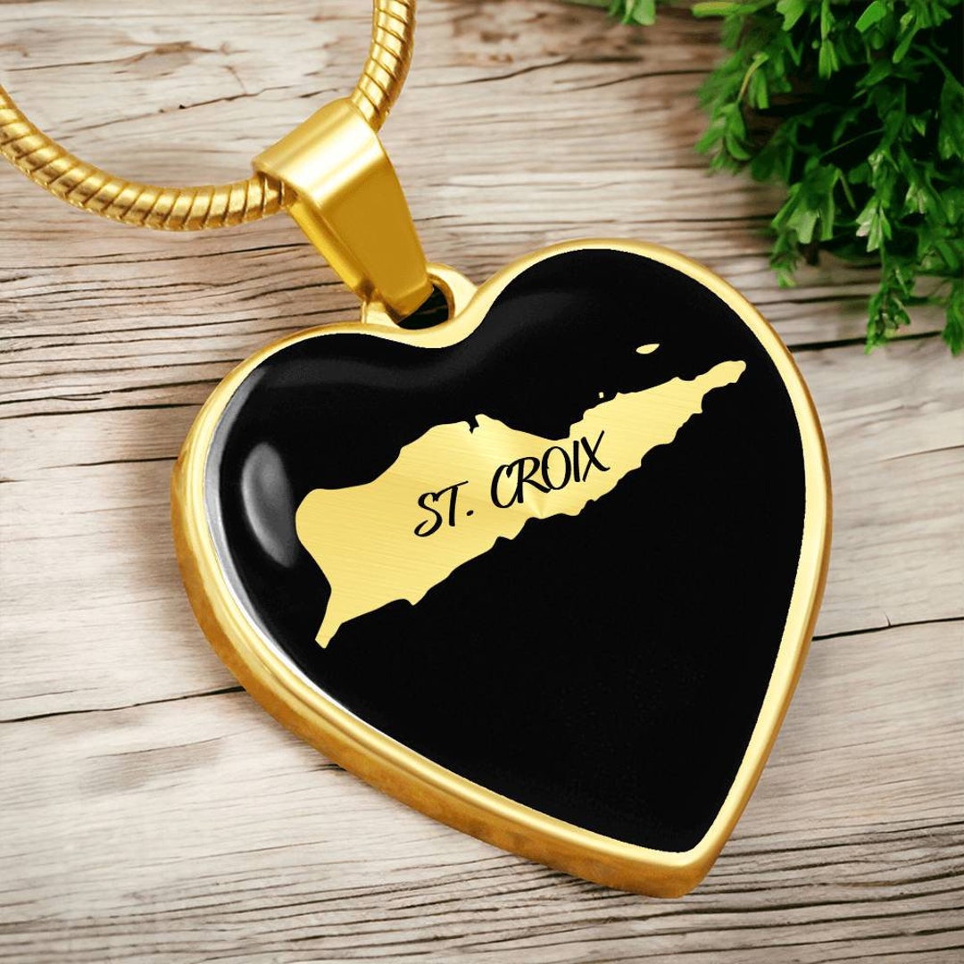 Personalized St. Croix Necklace US Virgin Islands Necklace, Saint Croix