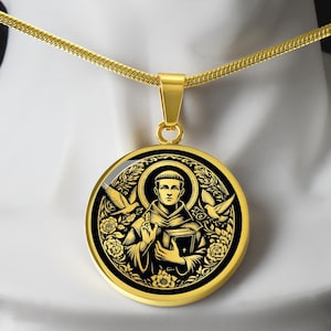 Saint Thomas Necklace, St Thomas Aquinas Patron Saint of Universities and of Students, Communion Gift, Baptism Gift, Confirmation Gift