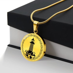 Personalized Lighthouse Necklace, Sailor Gift, Lighthouse Gift, Lighthouse Pendant, Romantic Gift, Beach Necklace, Nautical Jewelry, Coastal