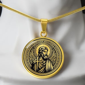 John the Baptist Necklace, St John the Baptist, John the Forerunner, John the Immerser, Communion Gift, Baptism Gift, Confirmation Gift