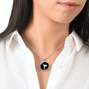 10k Gold Personalized Name Karate Girl Charm Pendant - Martial Arts Jewelry For Women