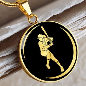 Personalized Softball Necklace | Softball Gifts for Girls, Softball Team Jewelry , Softball Coach Gift, Softball Daughter, Softball player