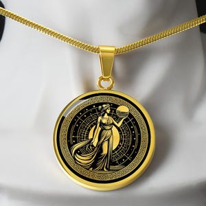 Personalized Urania  Necklace, Urania Pendant, Goddess of Astronomy, Goddess of the Stars, Greek Mythology Gift, Pagan Jewelry, Wicca Charm