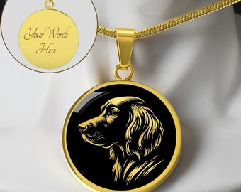 Personalized Irish Setter Necklace, Irish Setter Pendant, Dog Mom Gift, Irish Setter Lover Gift, Dog Owner Gift, Dog Memorial Gift