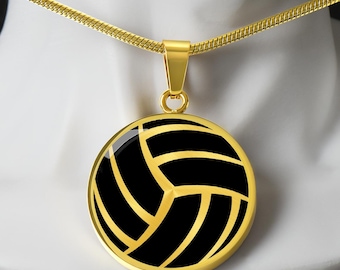 Collar de voleibol personalizado, joyería de voleibol, regalo para entrenador de voleibol, colgante de voleibol, regalo para jugador de voleibol, regalos para equipo de voleibol