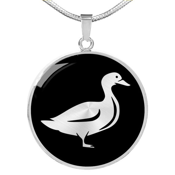 Duck Necklace Duck Gift Duck Pendant Duck Jewelry Duck Charm