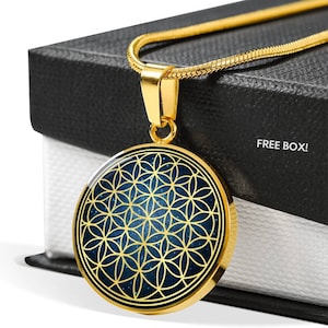 Flower Of Life Pendant, Sacred Geometry Pendant, Yoga Spiritual Jewelry, Meditation Necklace, Yogi Gift