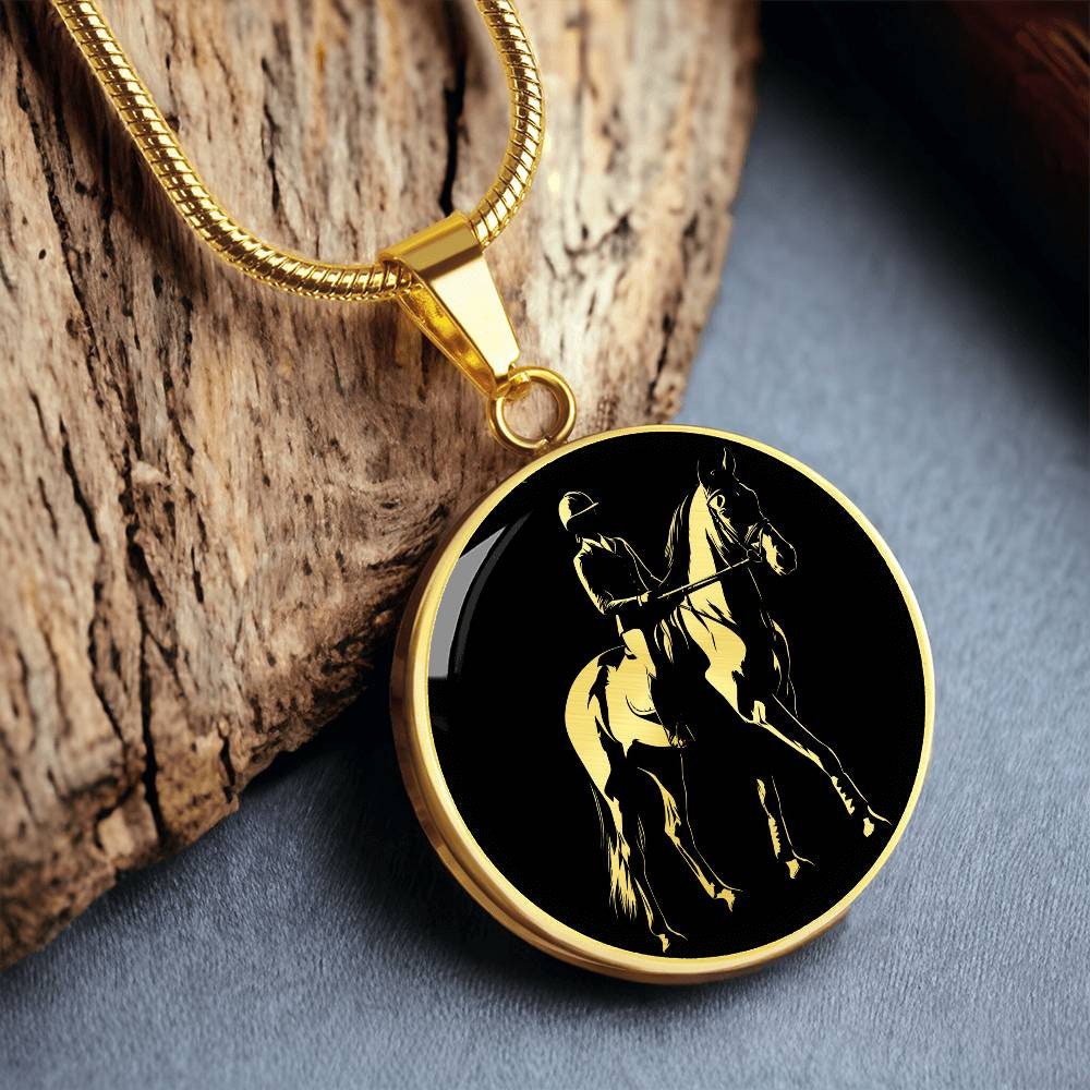 Personalized Equestrian Necklace, Equestrian Gift for Women, Horse Back ...