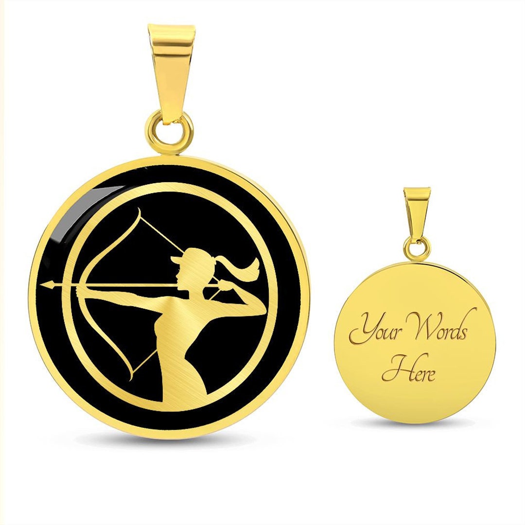 Personalized Archery Necklace Archery Gift for Girls Etsy