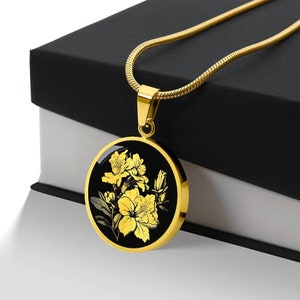 Personalisierte Azalee Halskette, Azalee Geschenk für Frauen, Azalee Anhänger, Blumen Halskette, Azalee Schmuck, Blumenschmuck, Blumen-Liebhaber-Geschenk