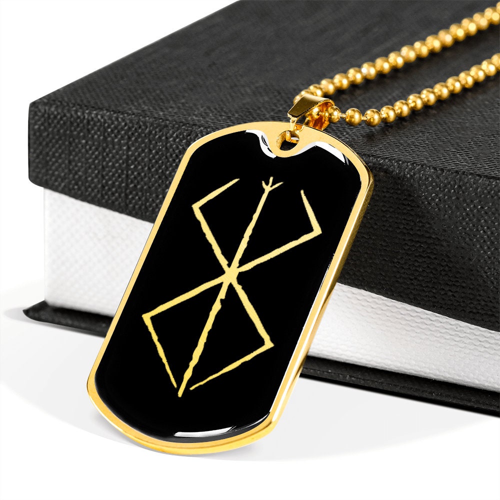 Berserker Rune Necklace, Viking Warrior Protection Symbol Charm Pendant ...