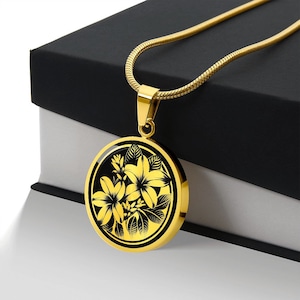 Plumeria Necklace, Plumeria Gift For Women, Plumeria Pendant, Hawaiian Jewelry, Frangipani Birthday Gift, Floral Necklace, Flower Pendant