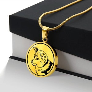 Akita Inu Necklace, Akita Inu Gift, Dog Mom Gift Necklace, Dog Keepsake Necklace, Akita Inu Jewelry, Memorial Dog Necklace