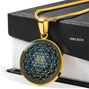 Sri Yantra Pendant, Shri Yantra, Sacred geometry, Hindu Jewelry, Yoga pendant