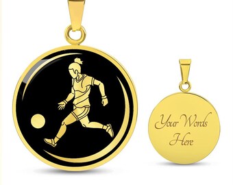 Personalized Soccer Necklace | Soccer Gifts for Girls, Soccer Team Jewelry , Soccer Coach Gift, Soccer Lover Gift, Soccer Player Gift