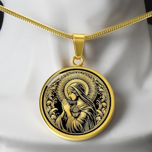 Saint Monica Necklace, St Monica Patron Saint of Alcoholics, Widows & Mothers, First Communion Gift, Baptism Gift, Confirmation Gift