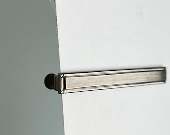 Pinza para corbata vintage sencilla y moderna en bronce marrón mate