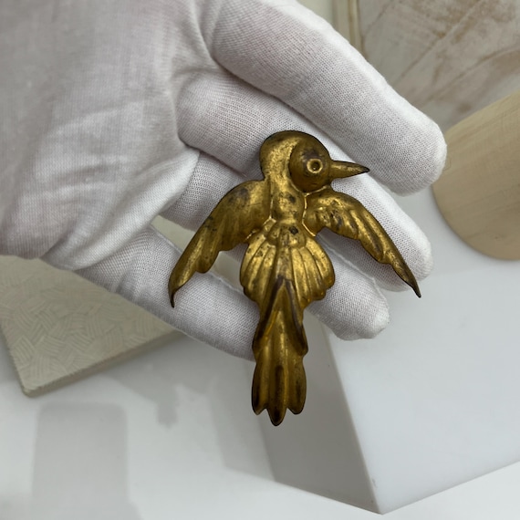WWII Large Sweetheart Swallow Brooch Homefront History Brooch
