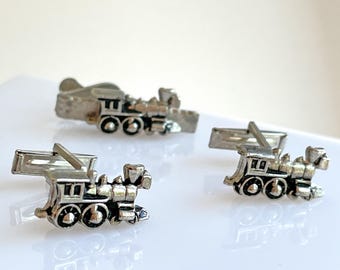 Boutons De Manchette Anciens Laiton Machine à Vapeur / Train - Historic Originals 100114 - Occasion