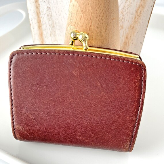 Vintage Coach Brown Framed Kisslock Coin Purse Wallet Etsy