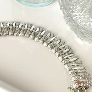 Vintage Mid Century Modern Silver Tone Bracelet