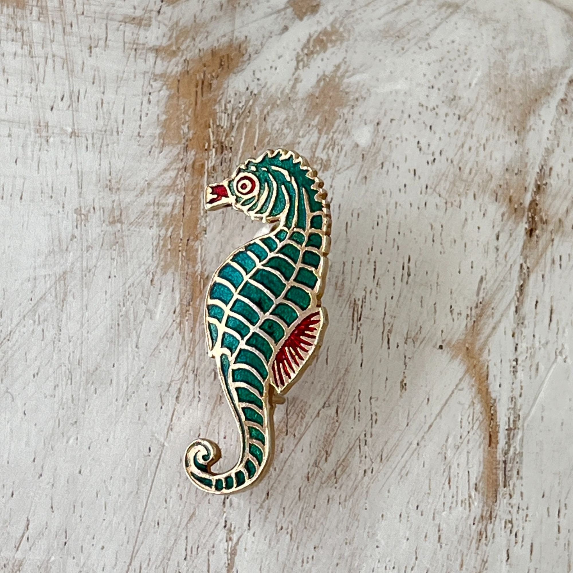 1PC vintage smalto strass spilla cavalluccio marino spille per donna uomo animale colorato casual festa ufficio spille gioielli regali  36