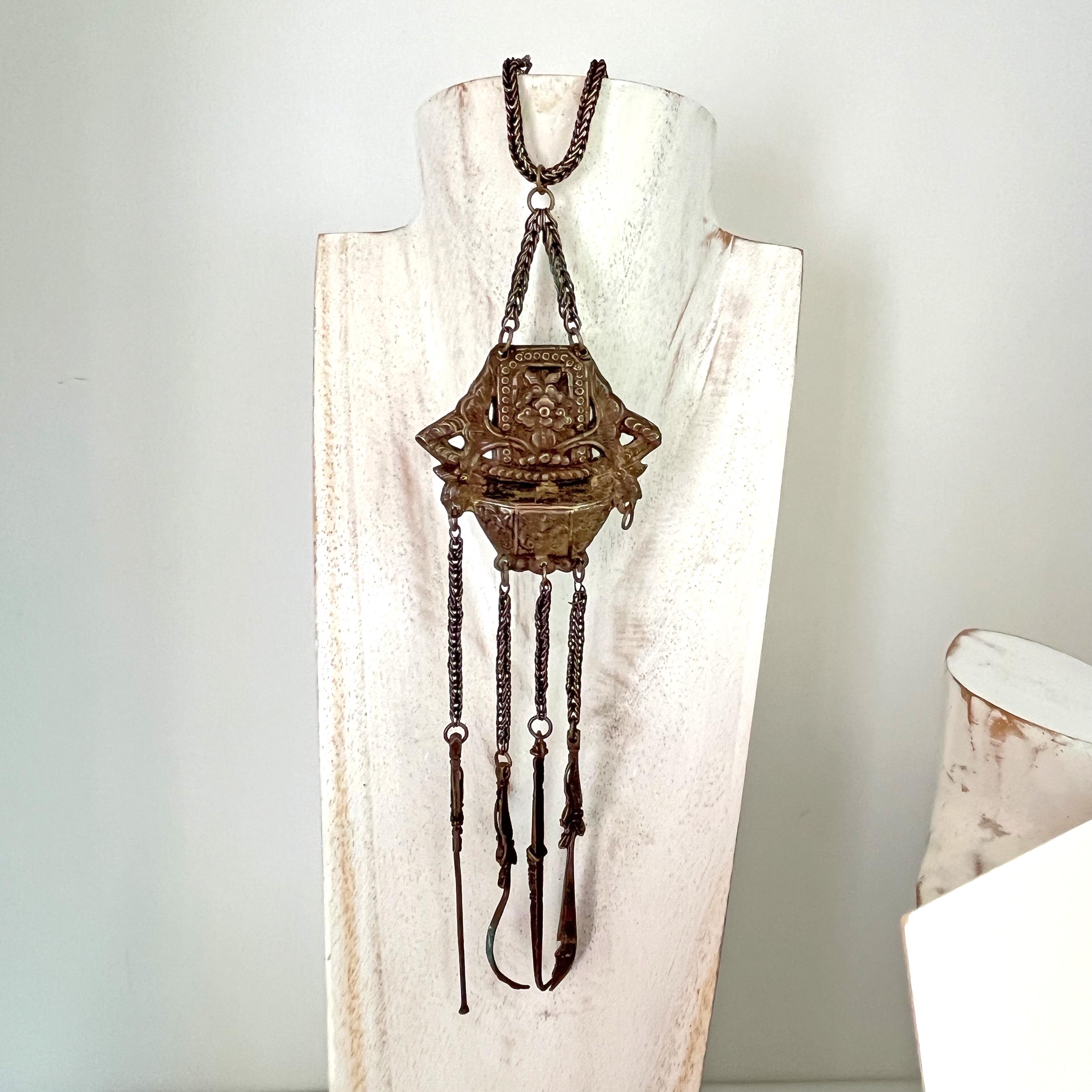 Antique 1800s Opium Tools Chatelaine Silver Chinese Vietnamese - Etsy