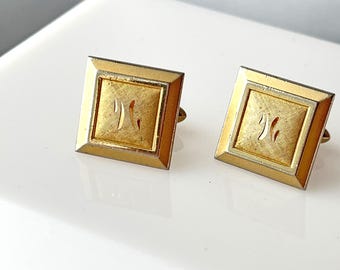 ヴィンテージ アンソン チャンク カフスボタン モダニスト MCM 1950