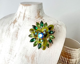 Broche vntage vctorenne Strass Enrèphe Gold Tone Q16 - Etsy France