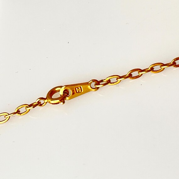 Vintage Cursive Letter B Initial Monogram Necklac… - image 4