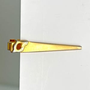Lustige Vintage Handsäge Krawattenklammer Tischler Baumeister Geschenk 1950er Jahre