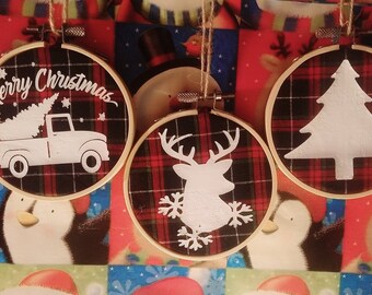 Embroidery Loom Christmas ornaments