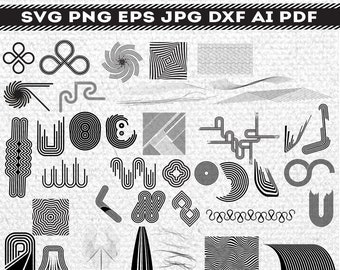 Line Art Bundle Pack, SVG Cut File, Line Art SVG, vector, pdf, dxf, eps