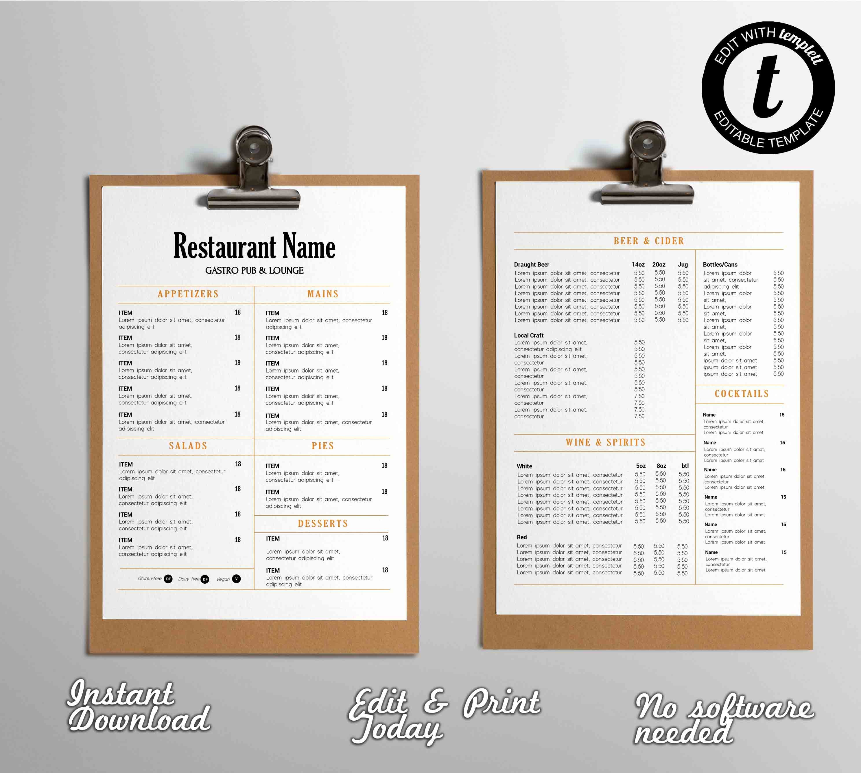 simple-pub-menu-template-pub-menu-template-editable-restaurant-food