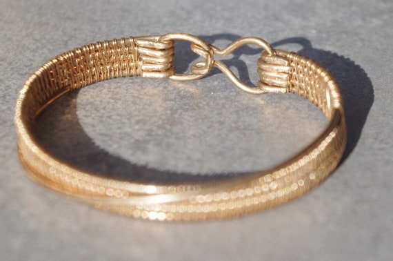 Acquista Bracciale/braccialetto Fatto A Mano Avvolto In Filo Di Rame Puro Con Pietra Preziosa Di Diaspro Del Sangue Di Drago, Gioielli Regolabili In Italia A Partire Da 24 - Foto 6