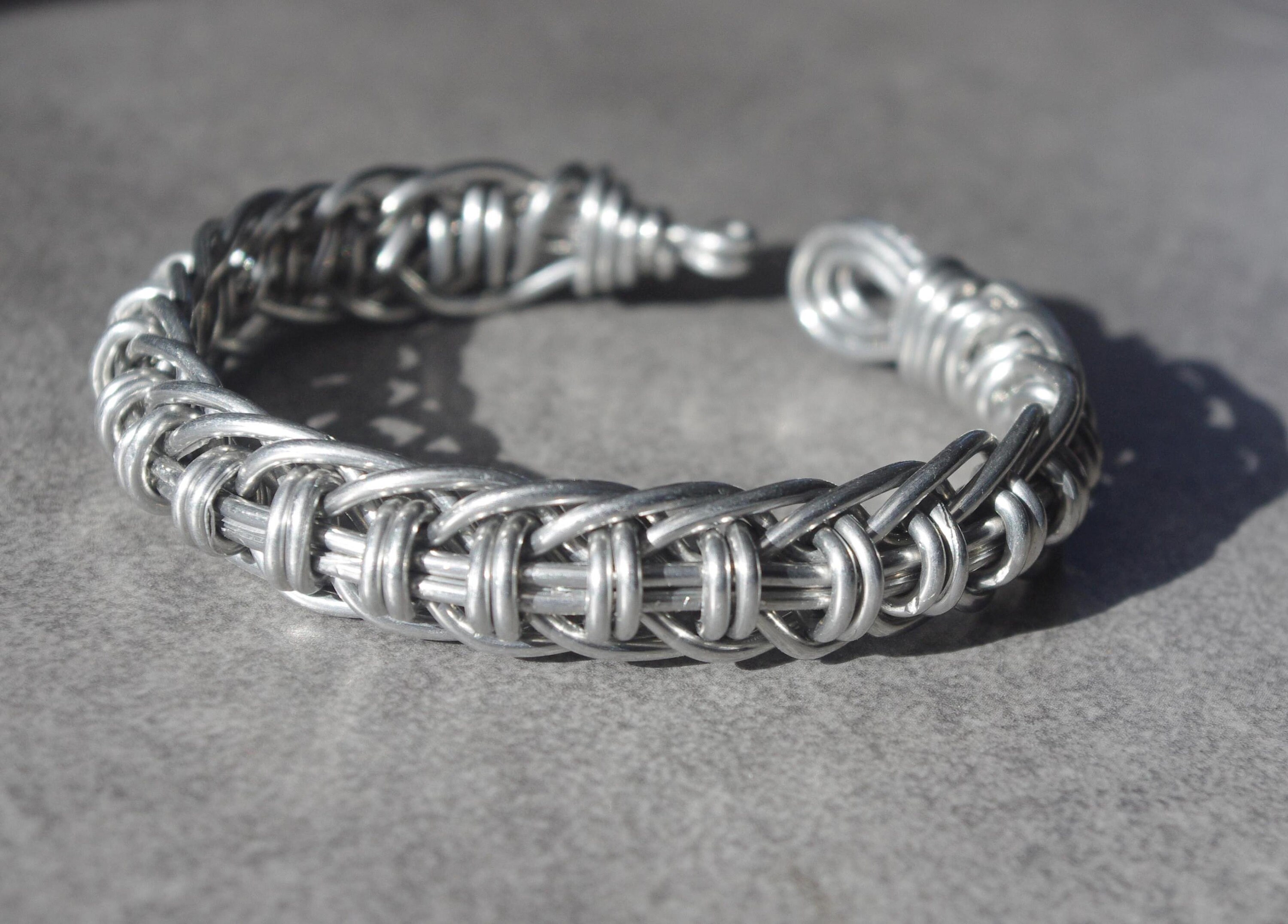 Pure Aluminium Wire Bracelet. Wrapped Recycled Wire Bracelet. Steampunk, Cyber, Robotic Pattern. Gift for Him, Boyfriend, Fiancee, Father. - Etsy Pure Aluminium Wire Bracelet. Wrapped Recycled Wire Bracelet. Steampunk, Cyber, Robotic Pattern. Gift for Him, Boyfriend, Fiancee, Father. - Etsy