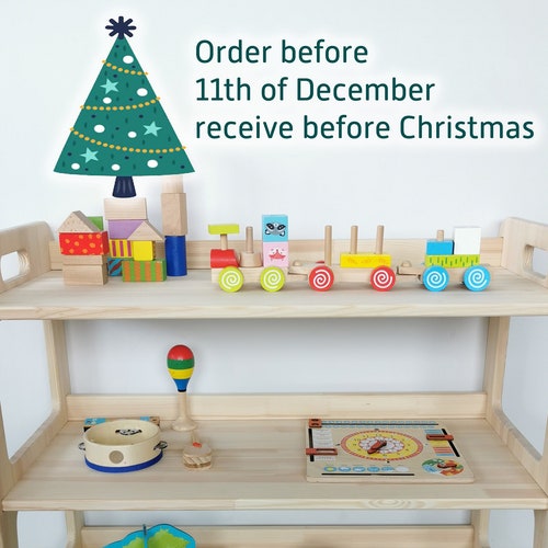 Montessori Bookshelf / Solid Wood Bookshelf for Kids/ Etsy