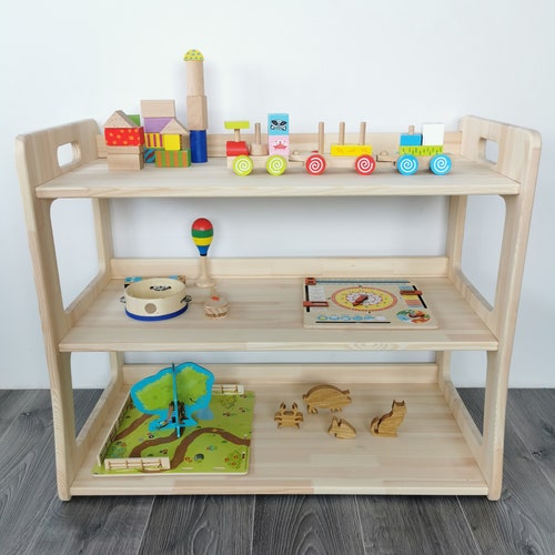 Montessori Shelf / Solid Wood Shelf for Kids / Kids Toy Etsy