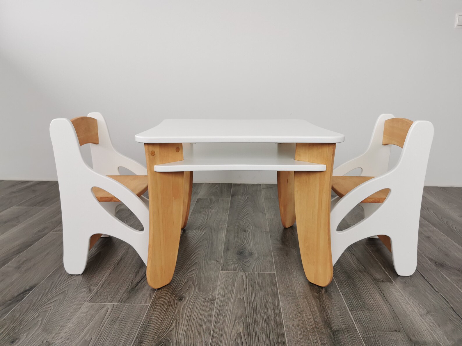Kids Table and Chairs set/ Wooden Montessori table & chairs Etsy