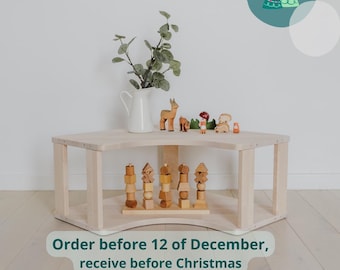 モンテッソーリおもちゃ棚 幼児用コーナーおもちゃ棚 モンテッソーリ