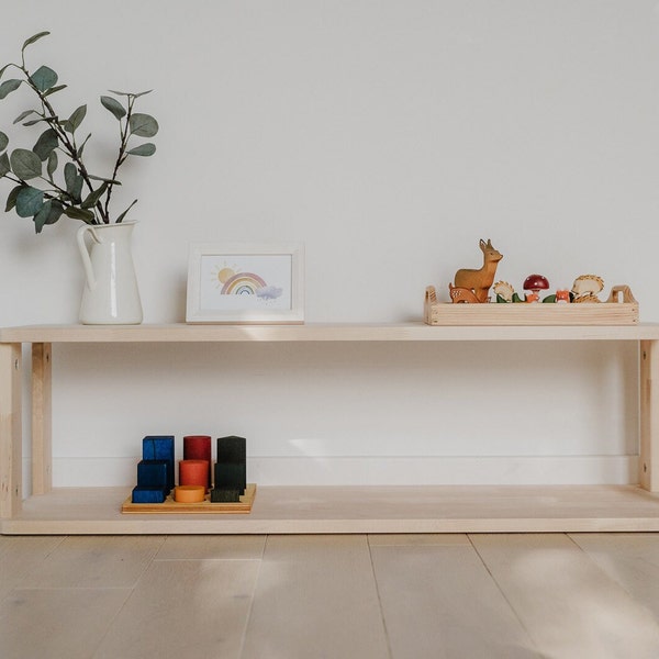 Montessori Furniture | Modern Toy Shelf | Children Toy Shelf | Kids Toy Storage | Kids Room Furniture | Solid Wood Furniture