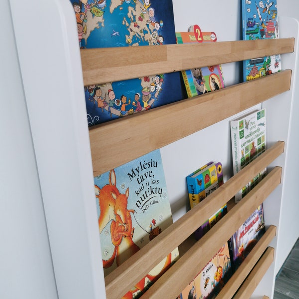 Wall Mount Bookshelf Etsy