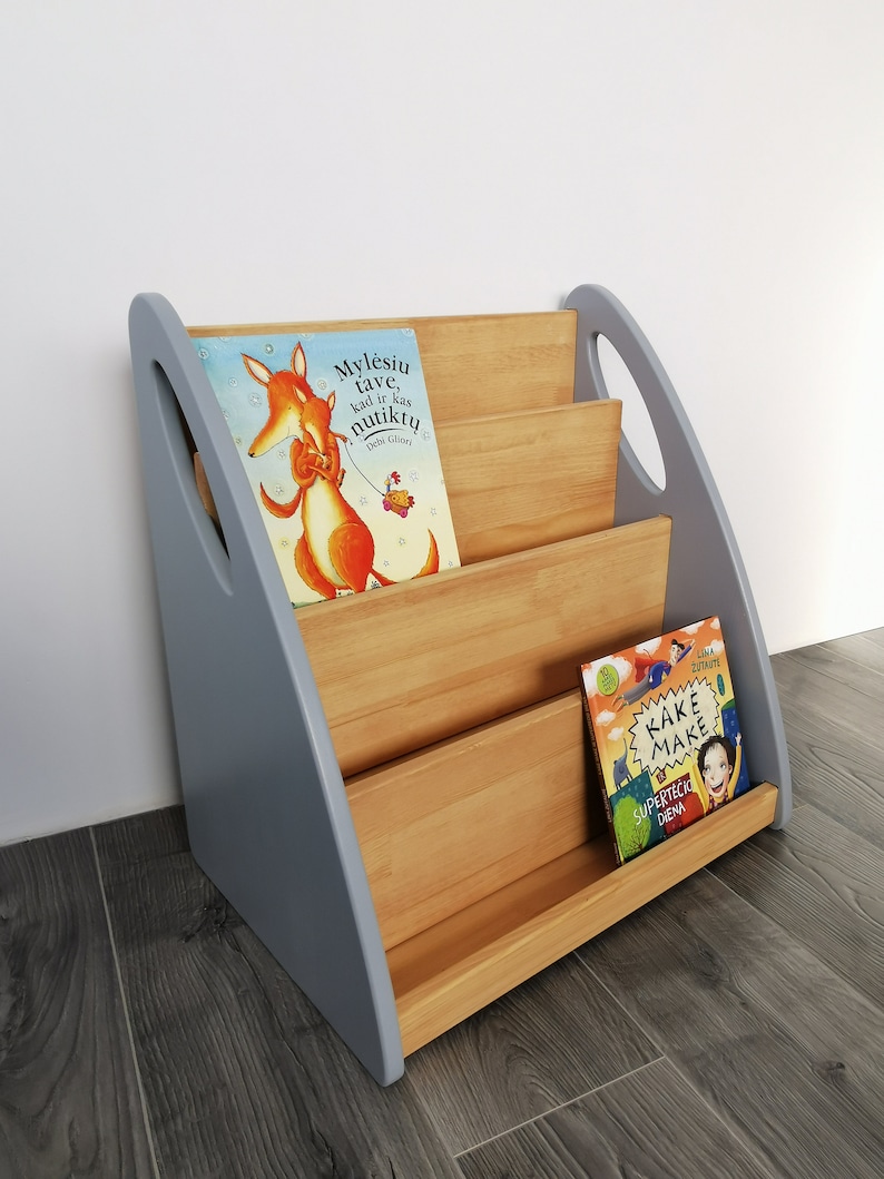 Montessori Bookshelf / Solid Wood Bookshelf for Kids/ Etsy