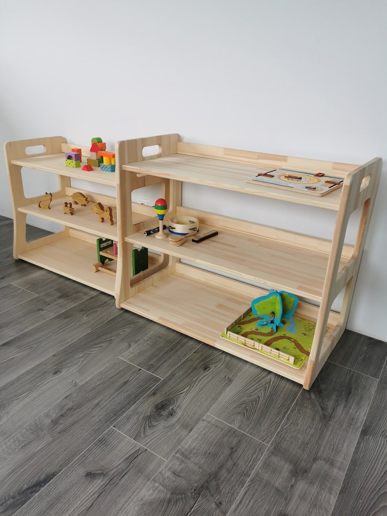 Montessori Shelf / Solid Wood Shelves for Kids / Kids Toy Etsy