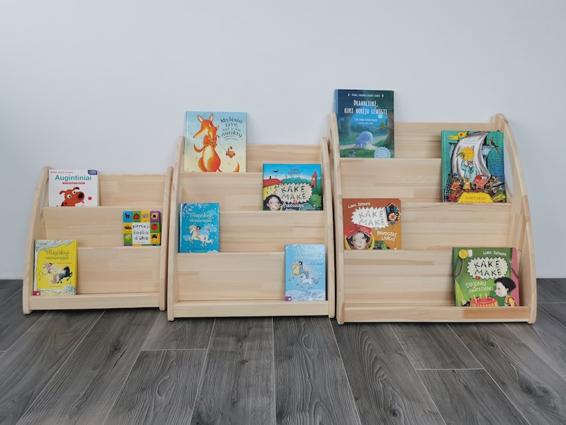 Montessori Bookshelf / Solid Wood Bookshelf for Kids/ Etsy